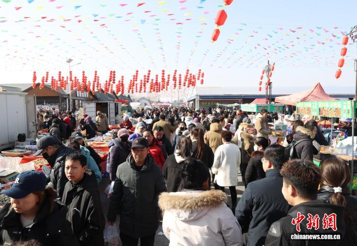 （新春见闻）宁夏贺兰：乡村大集年味浓